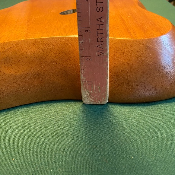 NapaStyle Wooden Tray Divided Vegetable and Dip Serving Tray Honey brown color - Picture 8 of 10